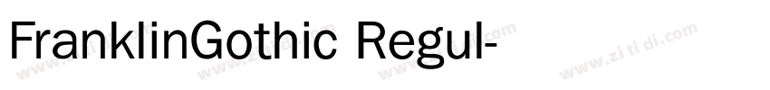 FranklinGothic Regul字体转换